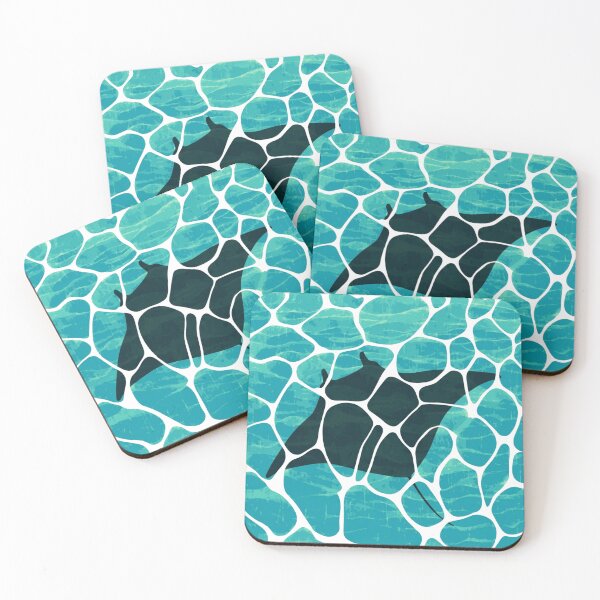Item preview, manta ray swimming in water with sunlight designed and sold by PhiloDoh.