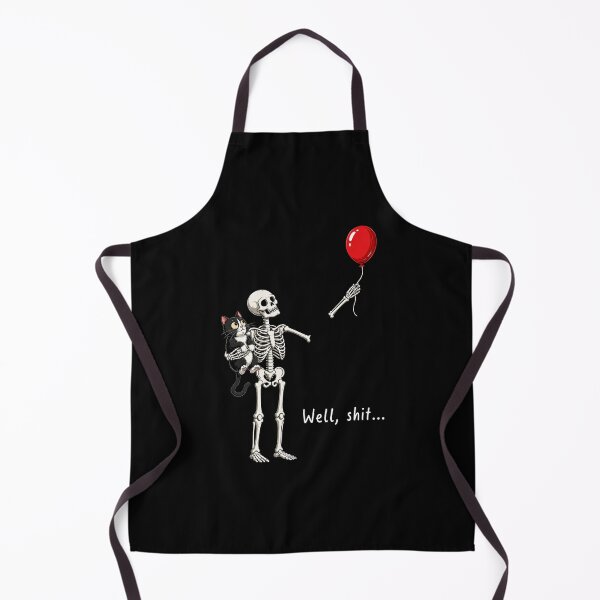 Item preview, Skeleton Lost Balloon Well Shit Funny funny black cat designed and sold by Kladhadredo.