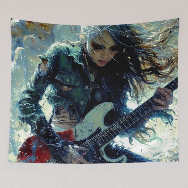 Item preview, Surreal Imaginary World With Lone Cosmic Guitar Player designed and sold by DEC02.