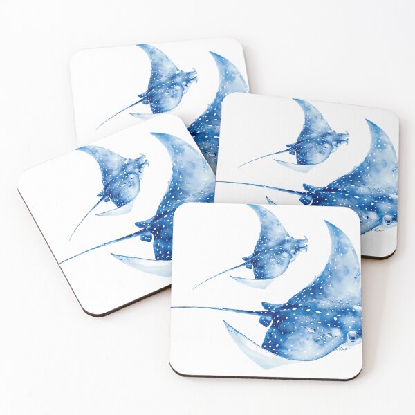 Item preview, blue manta rays designed and sold by PhiloDoh.