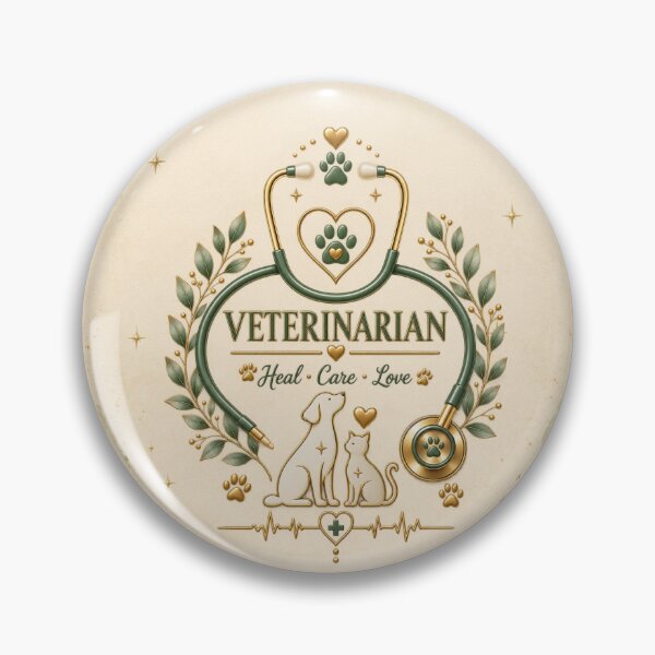Item preview, Elegant Sage Veterinarian – Gold Stethoscope & Paw Design designed and sold by HO•Designs.