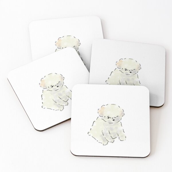 Item preview, Little Fluffy White Puppy Crayon Sketch designed and sold by raun.draw.