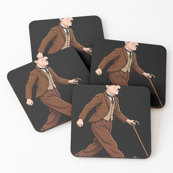 Item preview, Classic Bowler Hat Tramp With Cane Walking designed and sold by Surviving Monday Club.