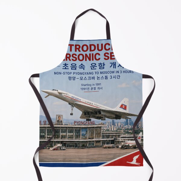 Item preview, Air Koryo North Korea Supersonic Service 1991 – Pyongyang to Moscow Retro Travel Poster designed and sold by RetroAviation.
