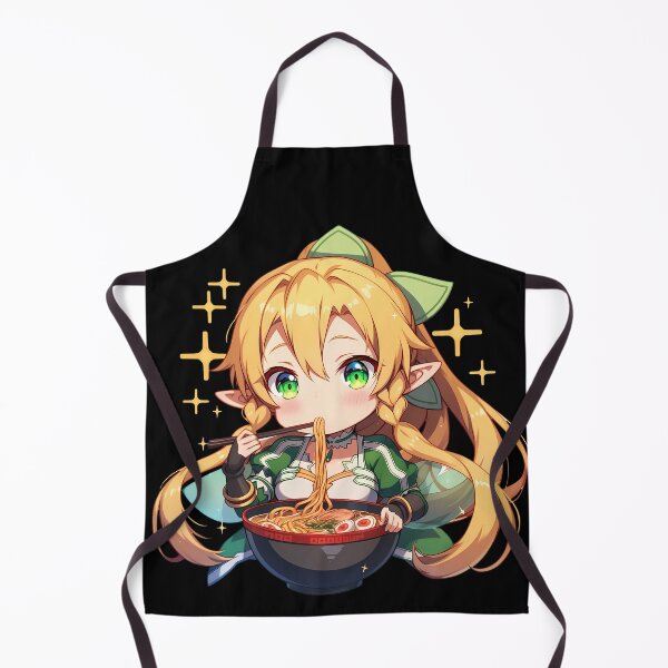Item preview, Leafa Sword Art Online Kawaii Ramen Chibi Golden Noodle Bite designed and sold by mildaclairmo.