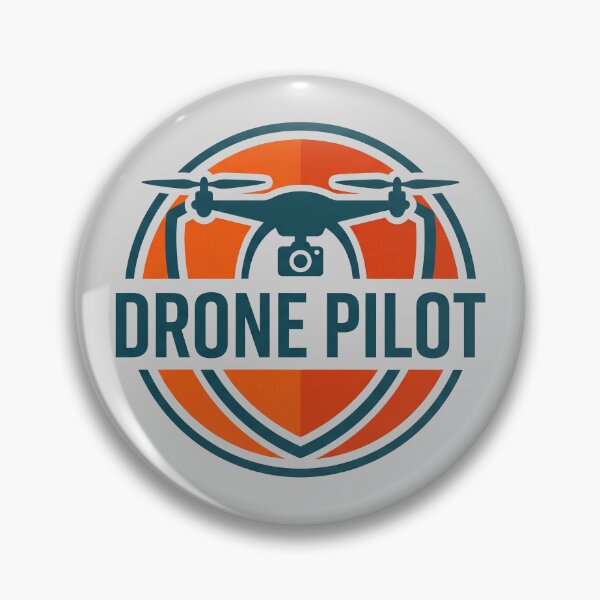 Item preview, Drone Pilot Aerial Photography Quadcopter Vintage Badge designed and sold by KiwiRider.