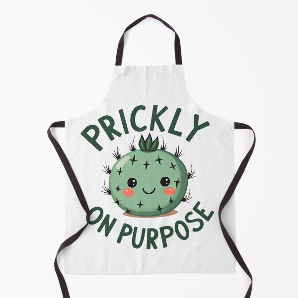 Item preview, Cute round cactus with Prickly On Purpose text designed and sold by Prints by Mat.