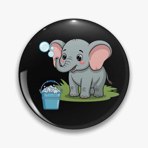 Item preview, Cute Elephant Bubble Bath Funny Animal designed and sold by CREATIVE HIVE.