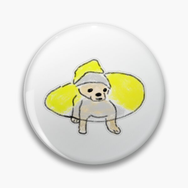 Item preview, Puppy in a Yellow Sun Hat Colored Pencil Sketch designed and sold by raun.draw.