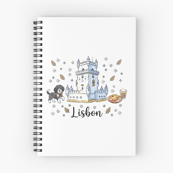 Item preview, Cute Belem Tower Lisbon Doodle Art designed and sold by RamyGallery.