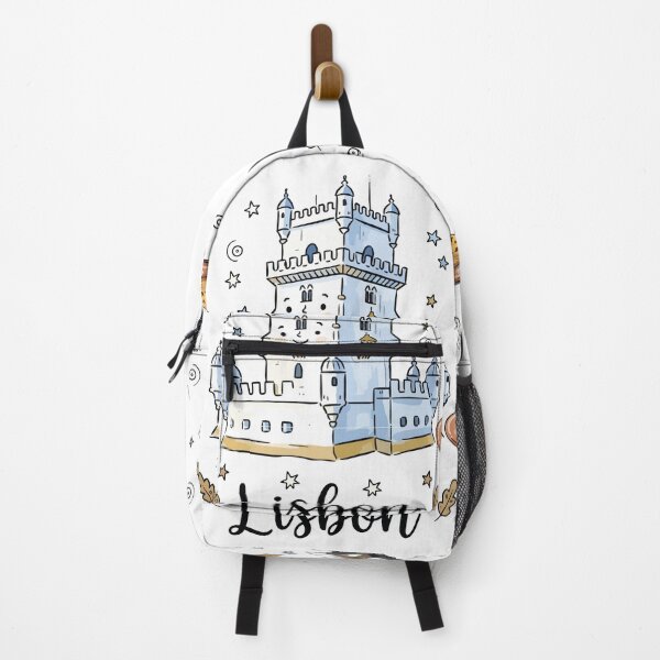 Item preview, Cute Belem Tower Lisbon Doodle Art designed and sold by RamyGallery.