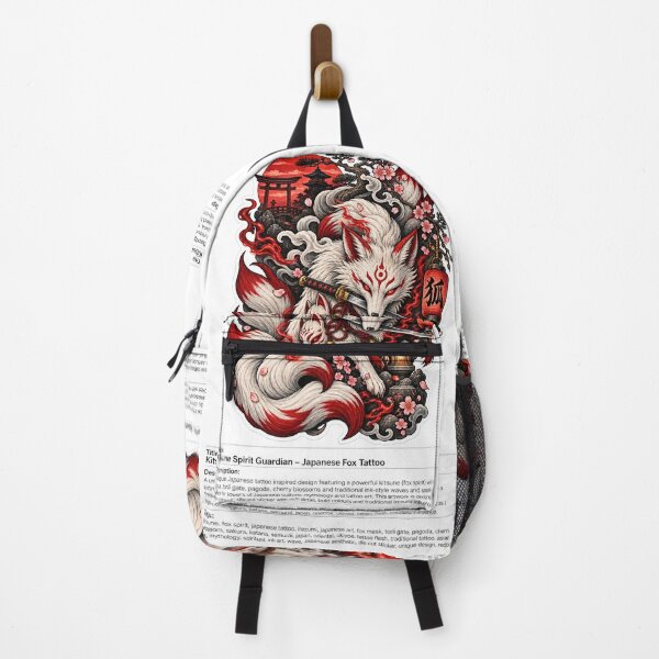 Item preview, Kitsune Spirit Guardian – Japanese Fox Tattoo designed and sold by TeikunShop.