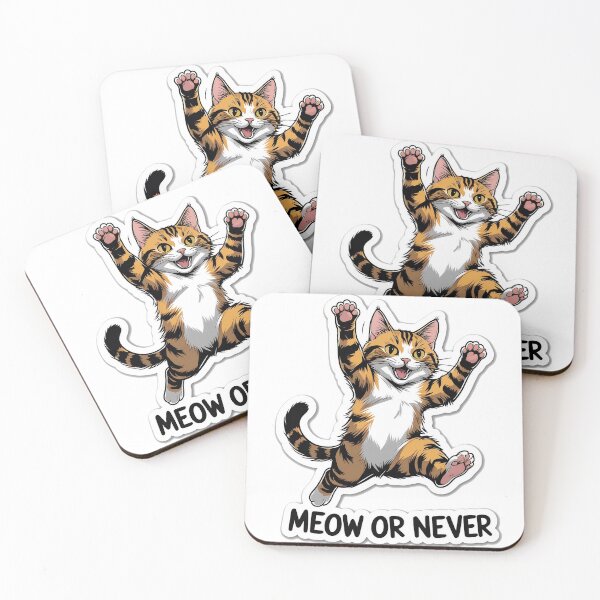 Item preview, Meow or Never Funny Cat Pun | Cute Cat Lover Gift designed and sold by decimalades.