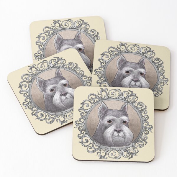 Item preview, Perro Schnauzer ornamentado designed and sold by artmuvz.