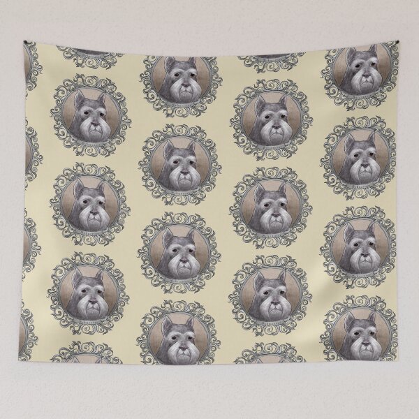 Item preview, Perro Schnauzer ornamentado designed and sold by artmuvz.