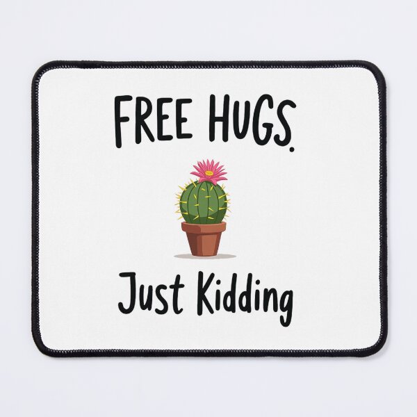 Item preview, Cactus offering free hugs and taking it back right away designed and sold by Prints by Mat.
