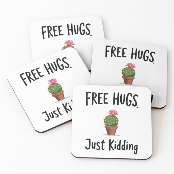 Item preview, Cactus offering free hugs and taking it back right away designed and sold by Prints by Mat.
