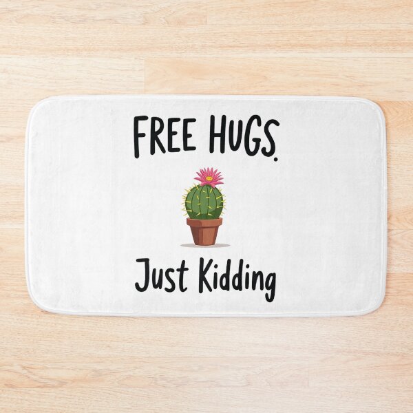 Item preview, Cactus offering free hugs and taking it back right away designed and sold by Prints by Mat.