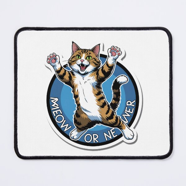 Item preview, Meow or Never Cute Funny Cat Design | Cat Lover Gift designed and sold by decimalades.