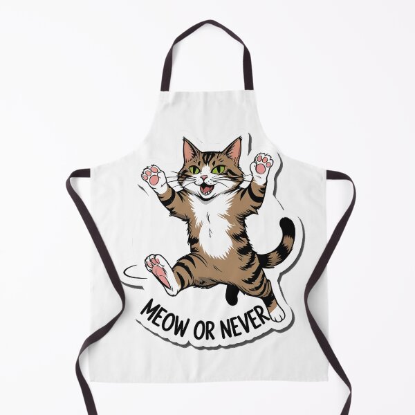 Item preview, Meow or Never Funny Cat Quote | Cat Mom Cat Dad Gift designed and sold by decimalades.
