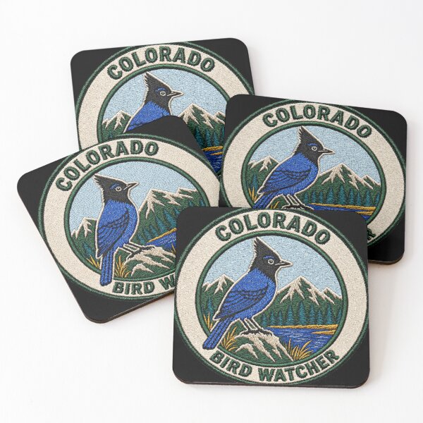 Item preview, Colorado Bird Watcher – Steller’s Jay Mountain Patch designed and sold by The-Drip-Studio.