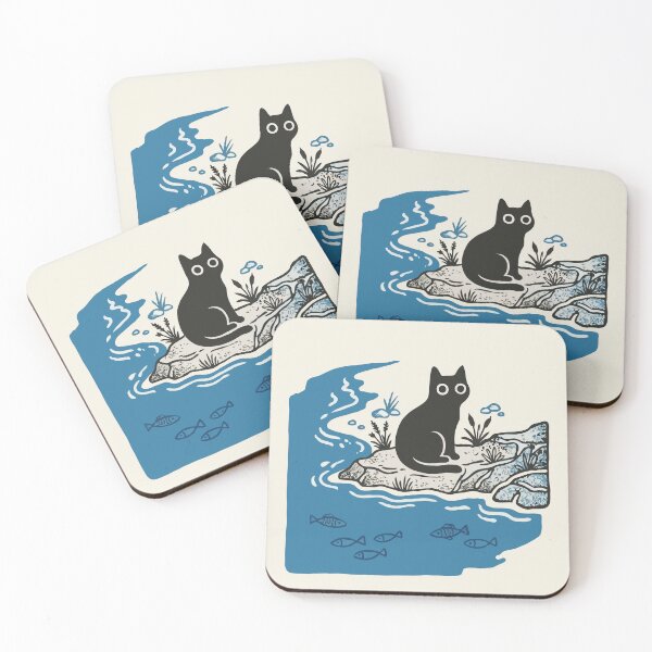 Item preview, Black Cat River Fish designed and sold by Gkinoki.