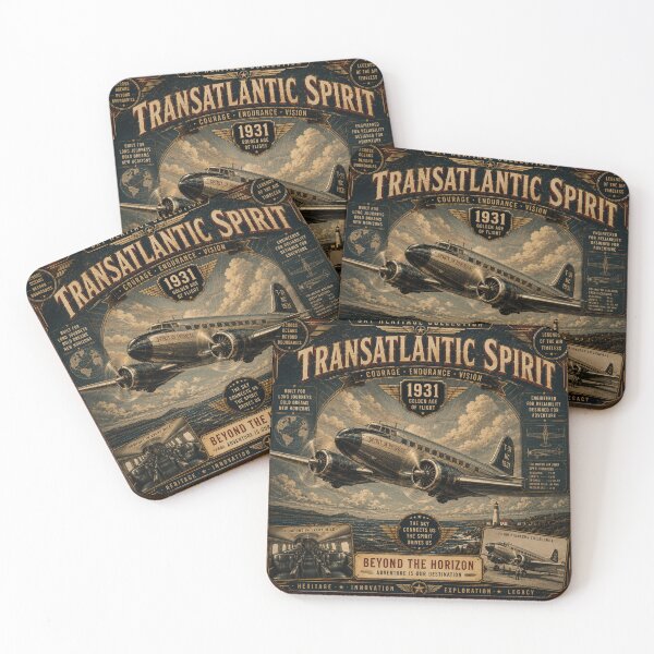 Item preview, Transatlantic Spirit 1931 Vintage Airliner designed and sold by Nebur2021.