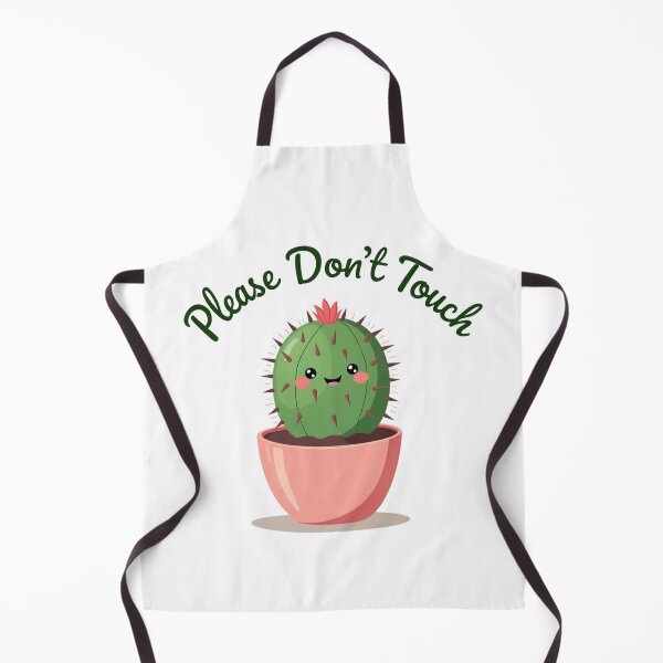 Item preview, Cute cactus in a pink pot politely asking you not to touch designed and sold by Prints by Mat.