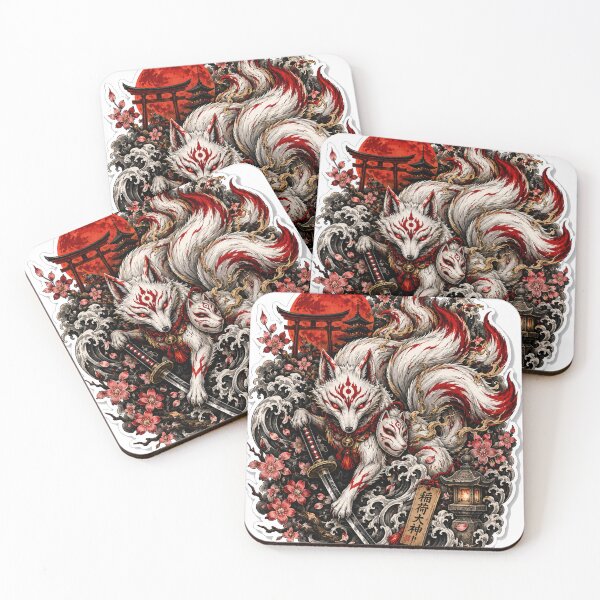 Item preview, Japanese Fox Tattoo designed and sold by TeikunShop.