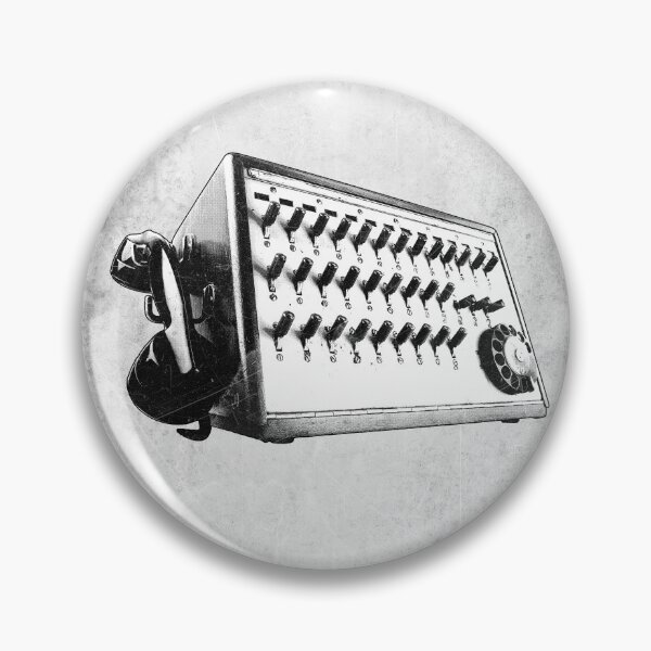 Item preview, Telephone Switchboard Operator Console Etched Illustration designed and sold by Ghoul Enterprises.