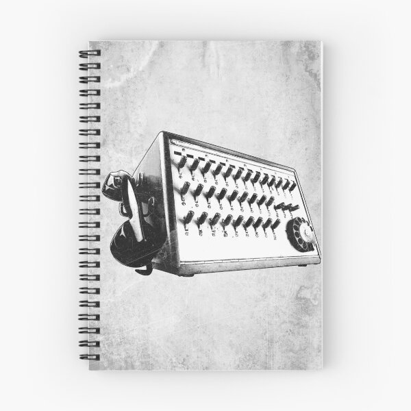 Item preview, Telephone Switchboard Operator Console Etched Illustration designed and sold by Ghoul Enterprises.