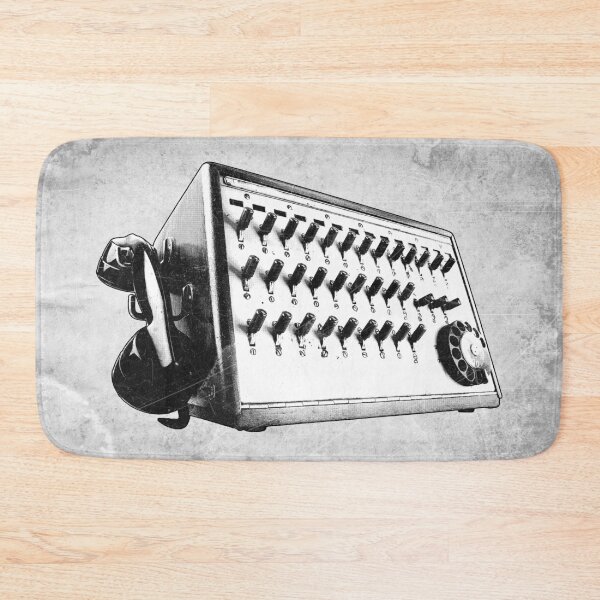 Item preview, Telephone Switchboard Operator Console Etched Illustration designed and sold by Ghoul Enterprises.
