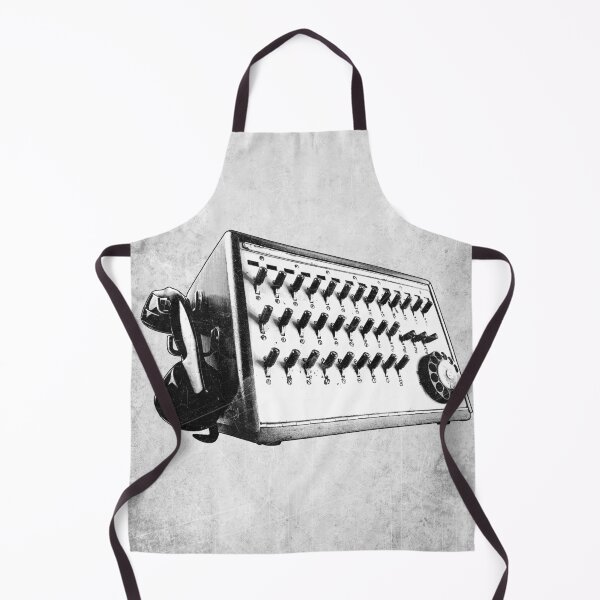 Item preview, Telephone Switchboard Operator Console Etched Illustration designed and sold by Ghoul Enterprises.