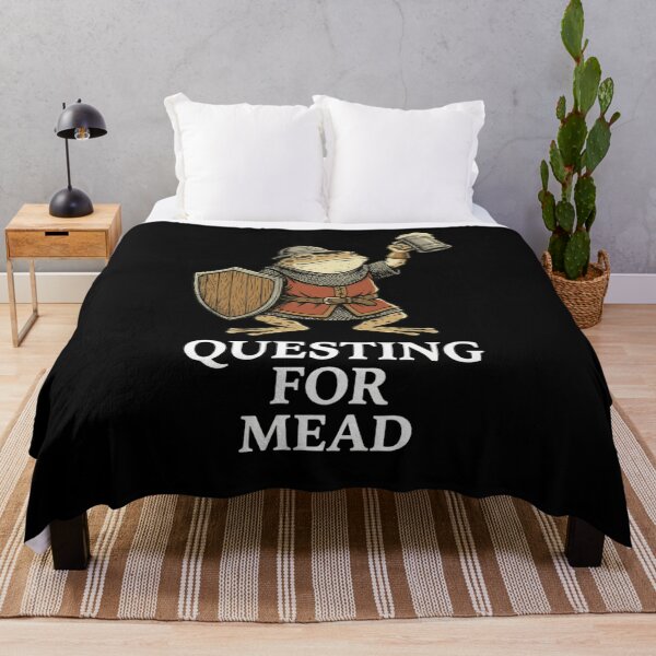 Item preview, QUESTING FOR MEAD Funny Frog Knight designed and sold by snowry.