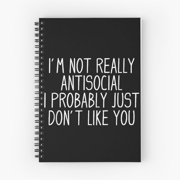 Item preview, Antisocial Funny Introvert Quote designed and sold by goombi-creative.