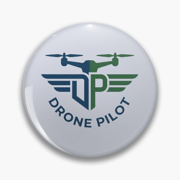 Item preview, Drone Pilot Wings Aviation Logo Quadcopter Graphic designed and sold by KiwiRider.
