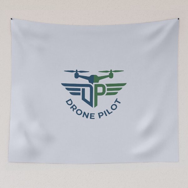 Item preview, Drone Pilot Wings Aviation Logo Quadcopter Graphic designed and sold by KiwiRider.