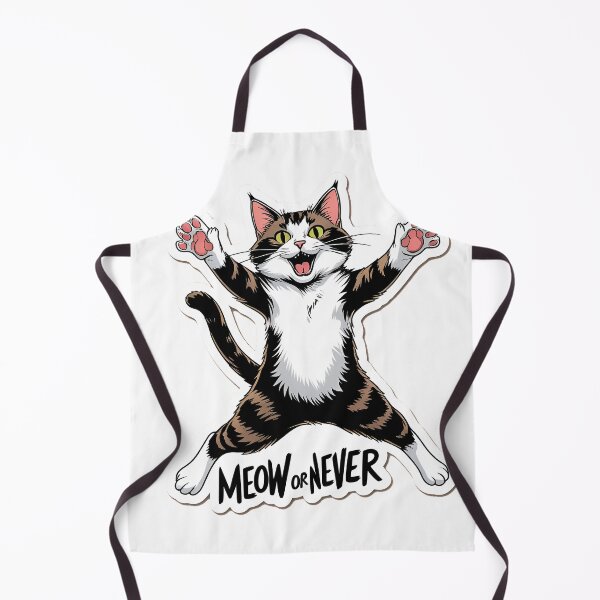 Item preview, Meow or Never Cute Cat Saying | Funny Feline Lover Gift designed and sold by decimalades.