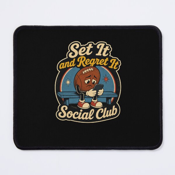 Item preview, Set It and Regret It Social Club Football designed and sold by snowry.
