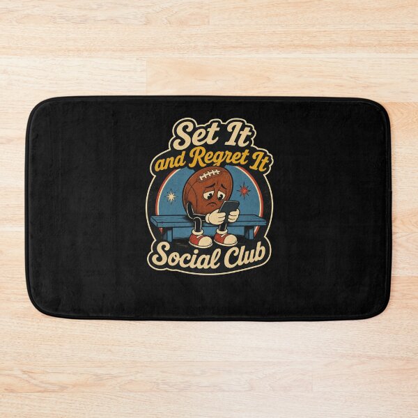 Item preview, Set It and Regret It Social Club Football designed and sold by snowry.