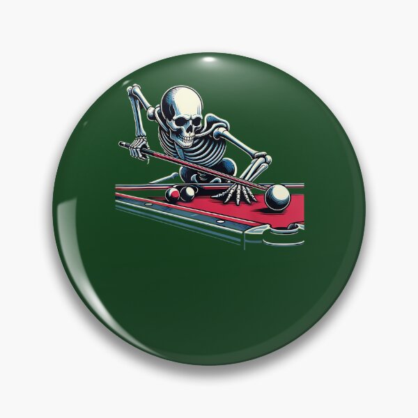 Item preview, Skeleton Playing Billiards Halloween Billiard Pool Snooker 726 designed and sold by findbeeingarden.