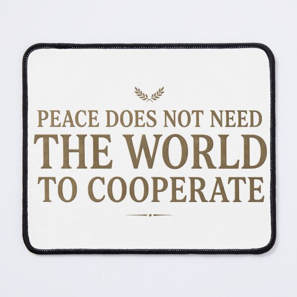 Item preview, Peace Without The World’s Cooperation designed and sold by syotos-ai.