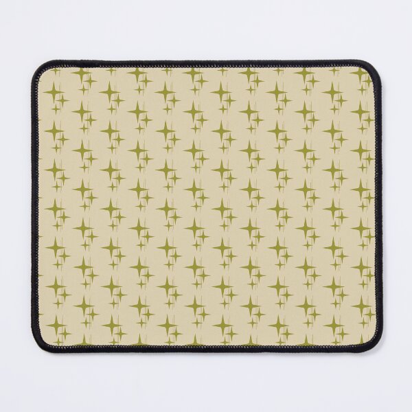 Item preview, Mid Century Modern Atomic Stars and Lines Avocado Green and Beige Pattern designed and sold by kierkegaard.