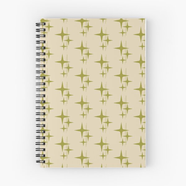 Item preview, Mid Century Modern Atomic Stars and Lines Avocado Green and Beige Pattern designed and sold by kierkegaard.