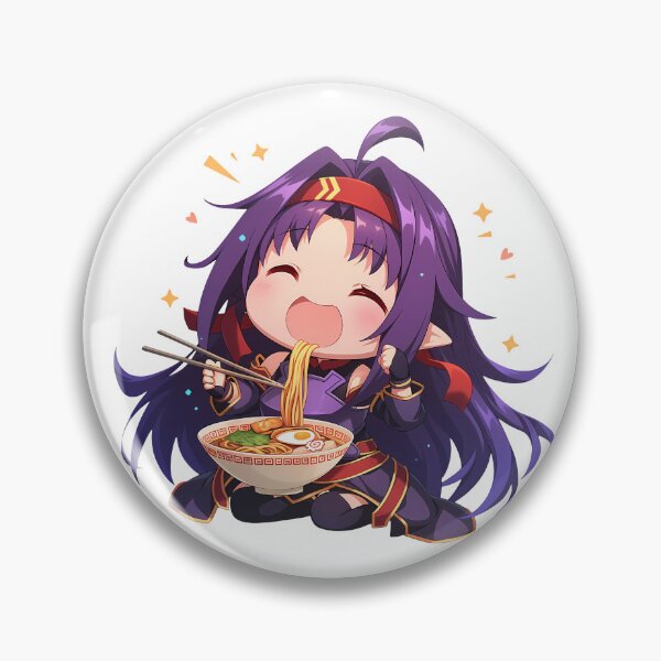 Item preview, Yuuki Sword Art Online Kawaii Ramen Chibi Happy Noodle Energy designed and sold by mildaclairmo.