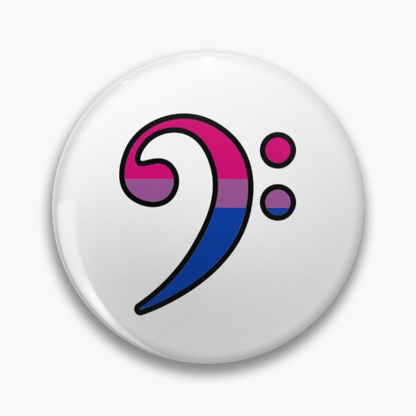 Item preview, Bass Clef - Bisexual designed and sold by TheReedRoom.