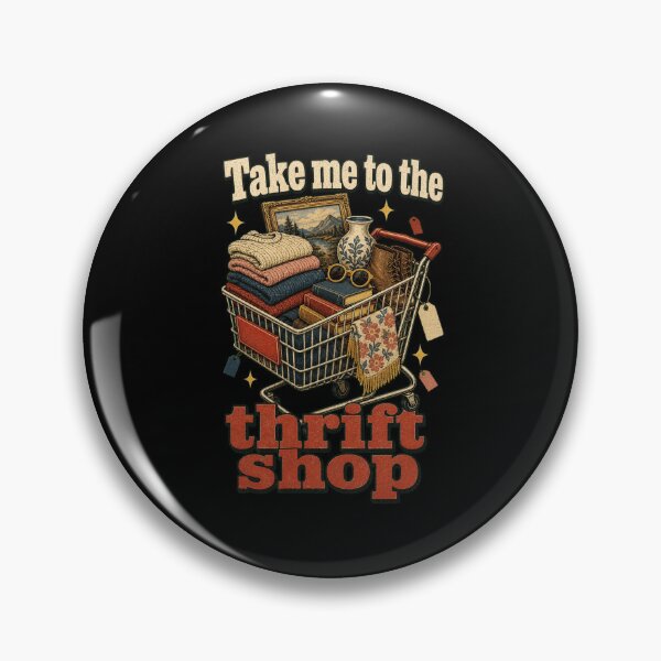Item preview, Take me to the thrift shop vintage shopping cart designed and sold by snowry.