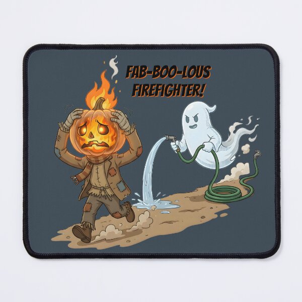 Item preview, Fab-BOO-lous Firefighter | Halloween designed and sold by GuildedWordGraphics.
