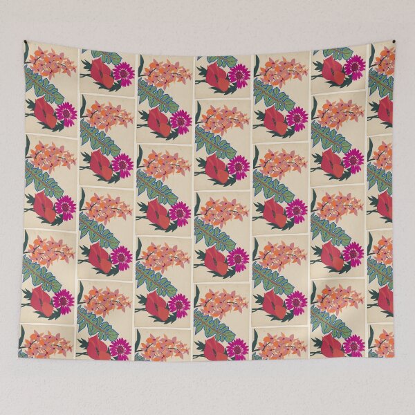 Item preview, Floral retro colorful design designed and sold by Lara L. Bowers.
