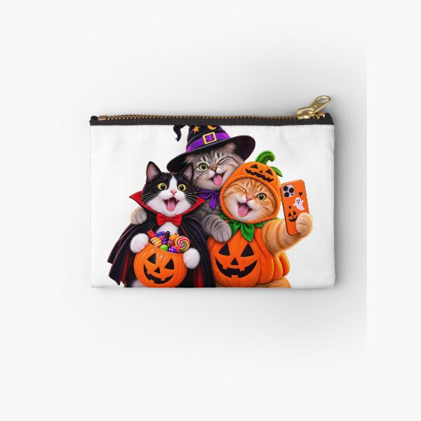 Item preview, Funny Halloween Cats Costume Selfie designed and sold by TinyWeird.